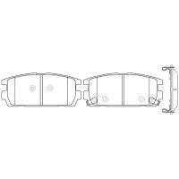 NIBK колодки тормозные дисковые ЗАД DAEWOO WINSTORM 2.0/2.4/3.2L 07-, CH CAPTIVA 2.0/2. PN0098