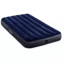 INTEX Матрас надувной CLASSIC DOWNY AIRBED FIBER-TECH 99x191x25 см .(в коробке) Арт. 64757