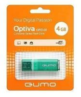 Флэш накопитель USB 4 Гб Qumo Optiva OFD-01. Зеленый