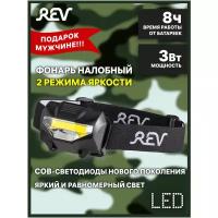 Фонарь налобный светодиодный Headlight 1202 COB 3Вт 3xAAA Ritter 29088 9