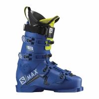 Горнолыжные ботинки Salomon S/Max 130 Carbon Raceblue/Acid Green 19/20