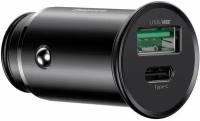 Автозарядка Baseus Circular Metal PPS Quick Charger Car Charger 30W Support VOOC CCYS-C01 Черный