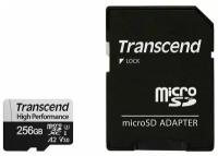 Карта памяти 256Gb MicroSD Transcend + SD адаптер (TS256GUSD330S)