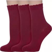 Комплект из 3 пар женских носков Akos 3-LFW41, размер 21-23