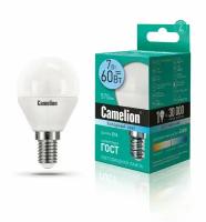 Эл. лампа светодиодная шар LED7-G45/845/E14 (7W=60Вт 560Lm) Camelion