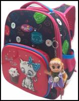 Рюкзак Кошечка / рюкзак школьный / ранец школьный для девочек / ранец / портфель / портфель школьный / каркасный рюкзак / каркасный рюкзак