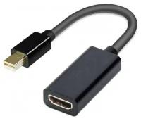 Видео адаптер KS-509 mini DisplayPort на HDMI - 0.2 метра, чёрный