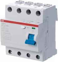 ABB F204 AC-40/0,1 УЗО 4-x полюсное 40А 100мА 10кА тип АС 2CSF204001R2400