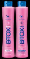Ботокс для волос профессиональный набор HAIR B.TOX Blue с сине-фиолетовым пигментом, 2х1000 мл