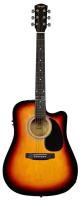 Электроакустическая гитара Fender Squier SA-105CE Dreadnought Sunburst W/Fishman Preamp