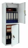 Шкаф металлический для документов практик "SL-125/2Т", 1252х460х340 мм, 31 кг, 2 отделения, сварной