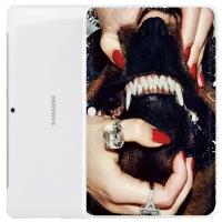 Чехол задняя-панель-накладка-бампер MyPads маникюр для Samsung Galaxy Tab 2 10.1 P5100/P5110 противоударный