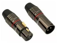 Tchernov Cable XLR Plug Standard NG / Male/female pair (Red)