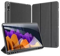 Чехол-книжка MyPads для Samsung Galaxy Tab S7 11 SM-T870 / T875 (2020) / Samsung Galaxy Tab S8 (SM-X700N) 2022 с функцией засыпания черный