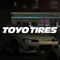 TOYO TIRES JDM наклейка для авто виниловая белая 20х2 см