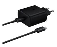 СЗУ Samsung Super Fast Charge 45W 3A USB-C + кабель Type-C - Type-C 5A (EP-TA845XBEG) Black