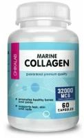 Морской коллаген Chikalab Marine Collagen (неденатурированный I-III типа), 60 капсул