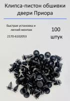 Клипса-пистон обшивки двери 100шт. ВАЗ 2170/Lada Priora/Лада Приора