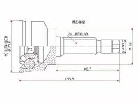 MZ012 SAT Шрус наружный MAZDA 323/FAMILIA/DEMIO/FORD FESTIVA B3/B5 96-02