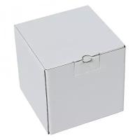 Картонная коробка белая 20х20х20 см