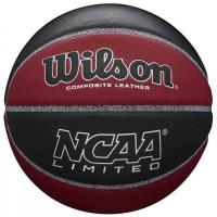 Мяч баскетбольный WILSON NCAA Limited, арт. WTB06589XB07, р.7, композит, бутиловая камера, бордово-черный