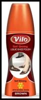 Водоотталкивающая жидкая краска для обуви VILO LIQUID SHOE POLISH (80 ml) brown