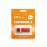 Карта памяти USB 16 Gb Qumo Optiva OFD-01 в блистере <красный>