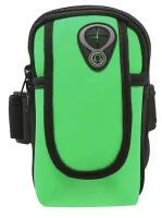 Спортивная сумка-чехол для телефона на руку - Зеленая 170*100 мм