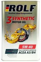 Моторное масло ROLF 3-SYNTHETIC 5W-40 Синтетическое 4 л