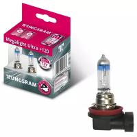 TUNGSRAM Лампы галогенные TUNGSRAM MEGALIGHT ULTRA+120 12V H11 55W 2 шт 53110SNU B2