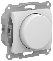 Systeme Electric GLOSSA светорегулятор (диммер) повор-нажим, LED, RC, 400Вт, мех., белый GSL000123