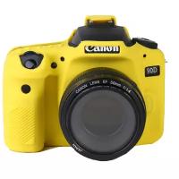 Защитный силиконовый чехол MyPads для фотоаппарата Canon EOS 90D желтый