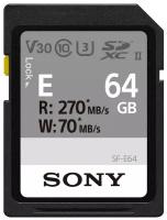 Карта памяти SDXC Sony 64GB 270R/70W (SF-E64/T)