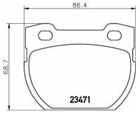 Комплект тормозных колодок Mintex MDB2579 для Land Rover Defender