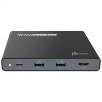 Док-станция j5create USB Type-C/2xUSB/HDMI 90W JCDP392