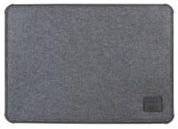 Чехол Uniq DFender Sleeve Kanvas (DFENDER(13)-GREY) для MacBook Pro 14" (2021)/Pro 13" (до 2016), серый