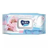 Салфетки влажные AURA для детей ULTRA COMFORT 100шт. с крышкой 3 шт