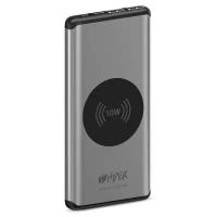 Внешний аккумулятор 10000 mAh, 2 USB+Type-C, QC+PD+QI, HIPER, cереб, NANO X