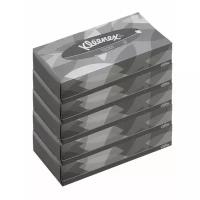 Бумажные салфетки для лица Kleenex, серая коробка, 5х100 шт