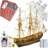 Модель парусного корабля Mantua (Италия), Фрегат President, М. 1:60, подарочный набор для сборки + инструменты, паруса, краски, клей, MA792-RUS-full