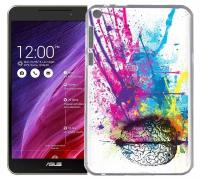 Чехол задняя-панель-накладка-бампер MyPads яркий красочный мозг для Asus Fonepad 8 FE380CG/FE380CXG (K016) противоударный