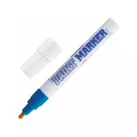 Комплект 2 шт, Маркер-краска лаковый (paint marker) MUNHWA, 4 мм, синий, нитро-основа, алюминиевый корпус, PM-02