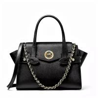 Сумка женская Michael Kors Small Carmen Черная Кожаная 30S0GNMS1L Black оригинал