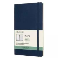 Moleskine DSB2012WN3 CLASSIC SOFT WKNT Large 130х210мм 144стр еженедельник синий сапфир