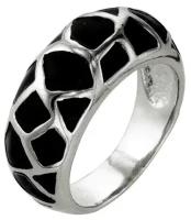 Кольцо "Леопард", посеребрение с оксидированием, 17,5 размер