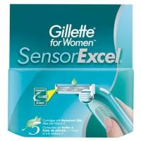 Сменные кассеты Gillette for Women Sensor Excel, 2 лезвия, 5 шт