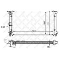 Радиатор, 1025002SX STELLOX 10-25002-SX