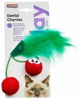 Petstages игрушка для кошек Dental "Вишни" с кошачьей мятой, 7 см