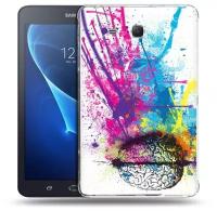 Чехол задняя-панель-накладка-бампер MyPads яркий красочный мозг для Samsung Galaxy Tab A 2016/Tab A2 S 7.0 SM-T285/T280/T280N/T288/T285C противоударный