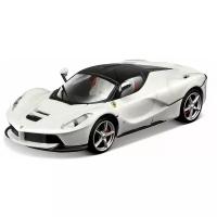 Bburago Коллекционная машинка Феррари 1:43 Ferrari LaFerrari, белая